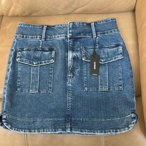 Denim Mini Skirt. Size 6